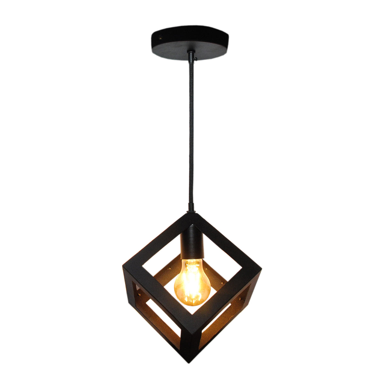 Set x 2 Lámparas de Techo Led Charlote Negro y Dorado 16.5x16.5cm Ajustable de Una Luz - LAMPARAS DE TECHO | Bylmo