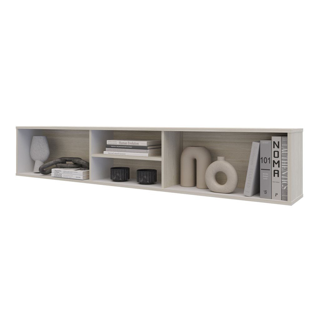 Repisa para TV Flotante Sali Niebla 180x32cm para TV Hasta 60 Pulgadas sin Cajones - MUEBLES DE TV | Bylmo