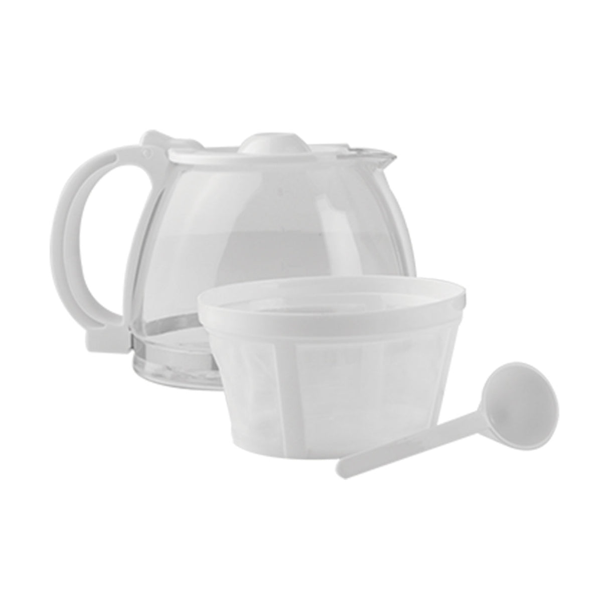 Cafetera Eléctrica Kalley Blanco 25.7x27cm para Café Molido con Sistema Antigoteo para 10 tazas - CAFETERAS ELECTRICAS | Bylmo