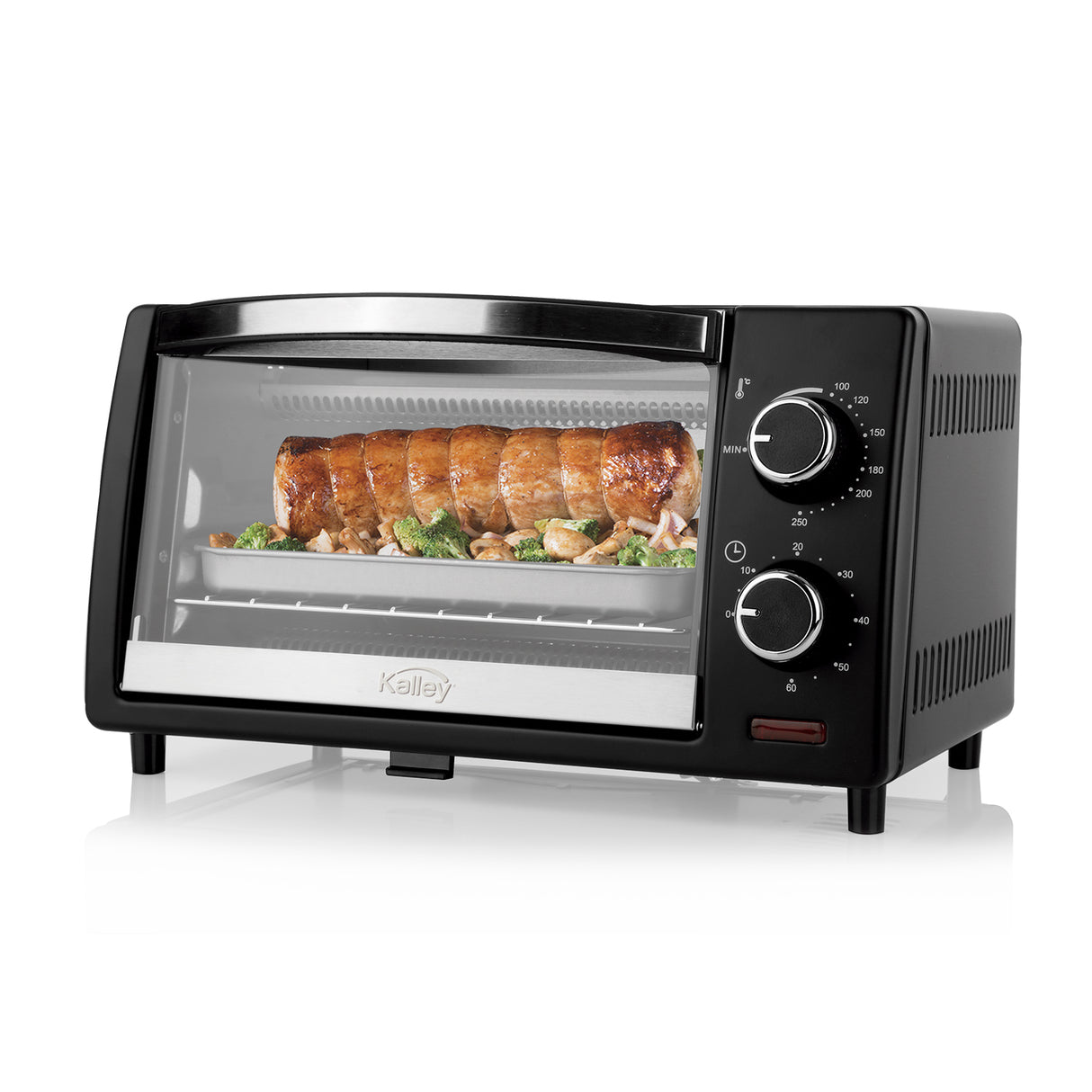Horno Tostador Kalley Negro 37x21.3cm con Una Función Preconfigurada y con Temporizador - HORNOS TOSTADORES | Bylmo
