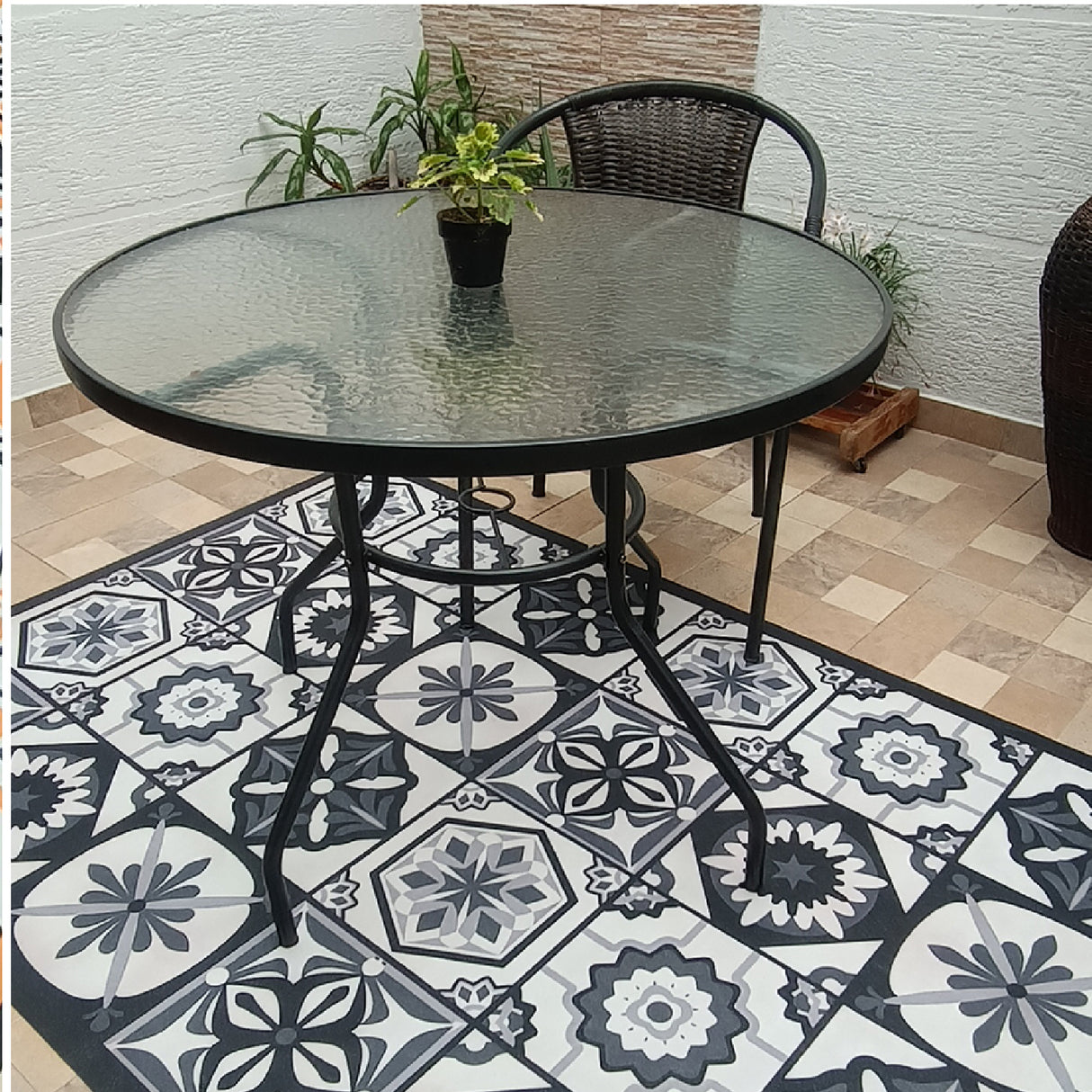 Tapete de Cocina Mandalas Gris 120x170cm Clásico Rectangular Suave - TAPETES Y ALFOMBRAS | Bylmo