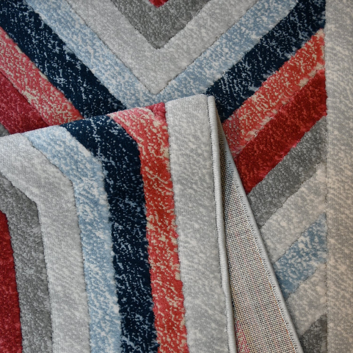 Tapete de Sala Rombos Gris 160x230cm Clásico Rectangular Suave - TAPETES Y ALFOMBRAS | Bylmo