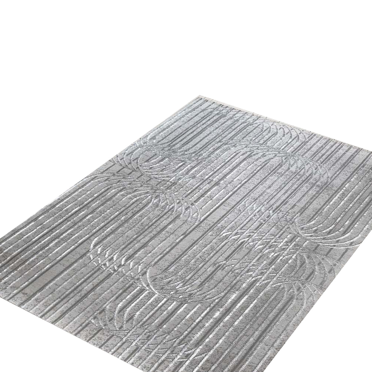Tapete de Sala Lineas Gris 120x170cm Clásico Rectangular Suave - TAPETES Y ALFOMBRAS | Bylmo