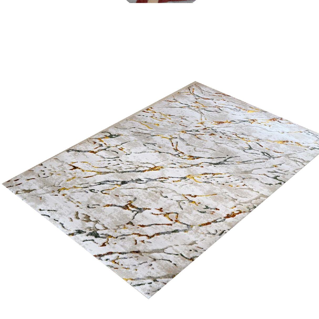 Tapete de Sala Piedras Blanco 140x200cm Clásico Rectangular Suave - TAPETES Y ALFOMBRAS | Bylmo