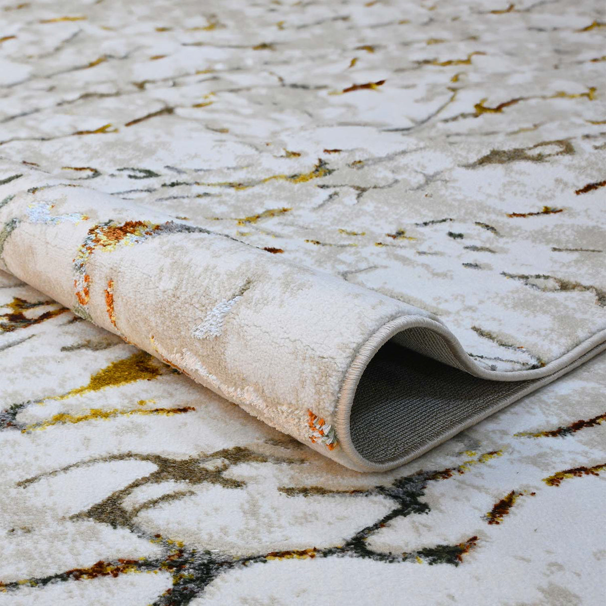 Tapete de Sala Piedras Blanco 140x200cm Clásico Rectangular Suave - TAPETES Y ALFOMBRAS | Bylmo