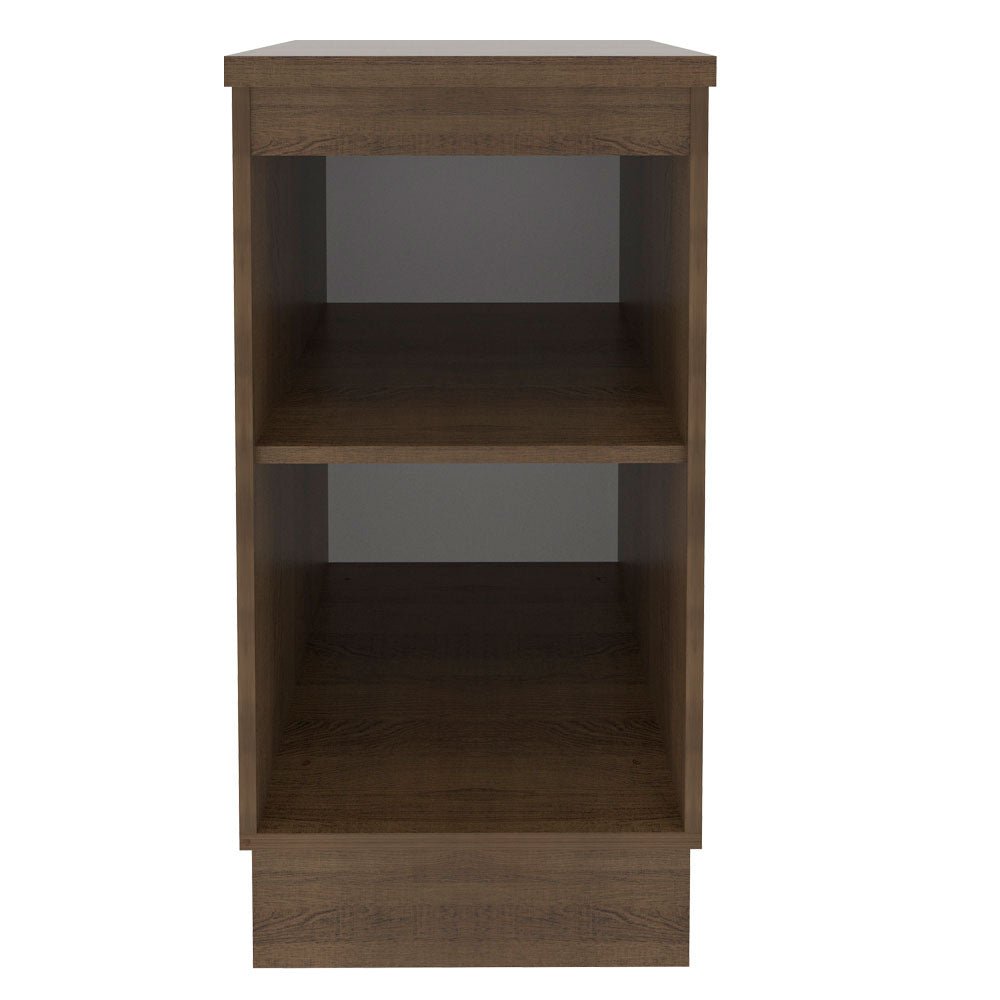 Mueble Inferior de Cocina Glamy Marron y Negro 40x84cm sin Mesón y sin Pozuelo - MUEBLES INFERIORES DE COCINA | Bylmo