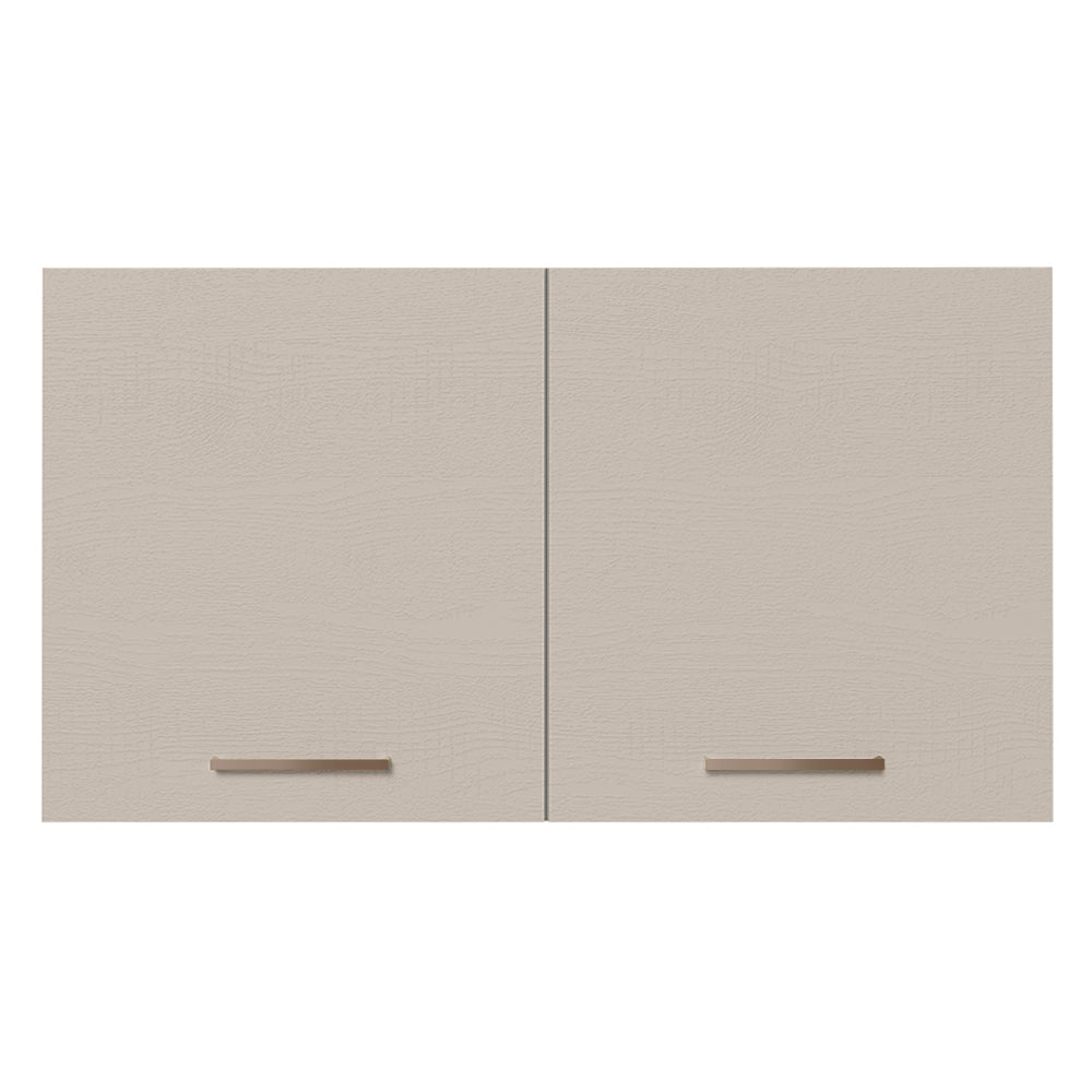 Mueble Superior de Cocina Agata Blanco y Crema 120x66cm con Cuatro Entrepaños y con Dos Puertas - MUEBLES SUPERIORES DE COCINA | Bylmo