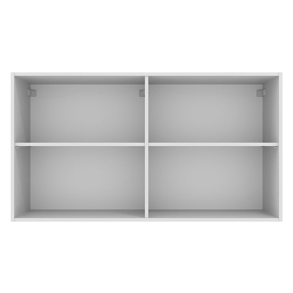 Mueble Superior de Cocina Agata Blanco y Crema 120x66cm con Cuatro Entrepaños y con Dos Puertas - MUEBLES SUPERIORES DE COCINA | Bylmo