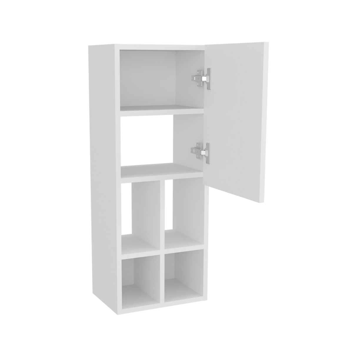 Gabinete de Baño Niwot Blanco 31x80.1cm sin Espejo y con Seis Entrepaños - GABINETES DE BANHO | Bylmo