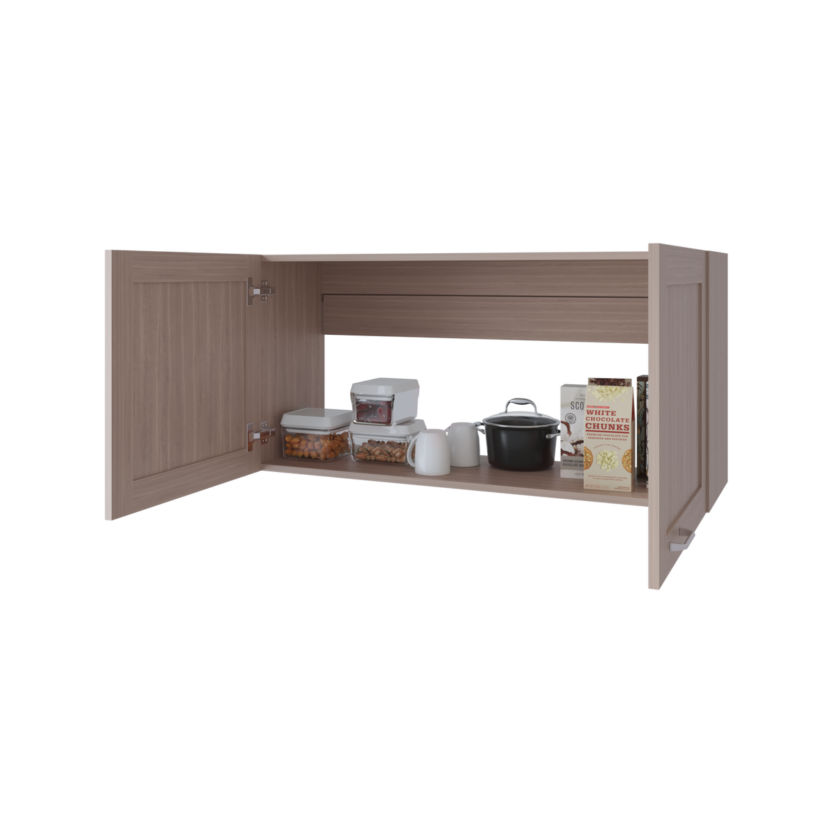 Gabinete de Cocina Zurich Bardolino 100x49cm sin Entrepaños con Dos Puertas - MUEBLES SUPERIORES DE COCINA | Bylmo