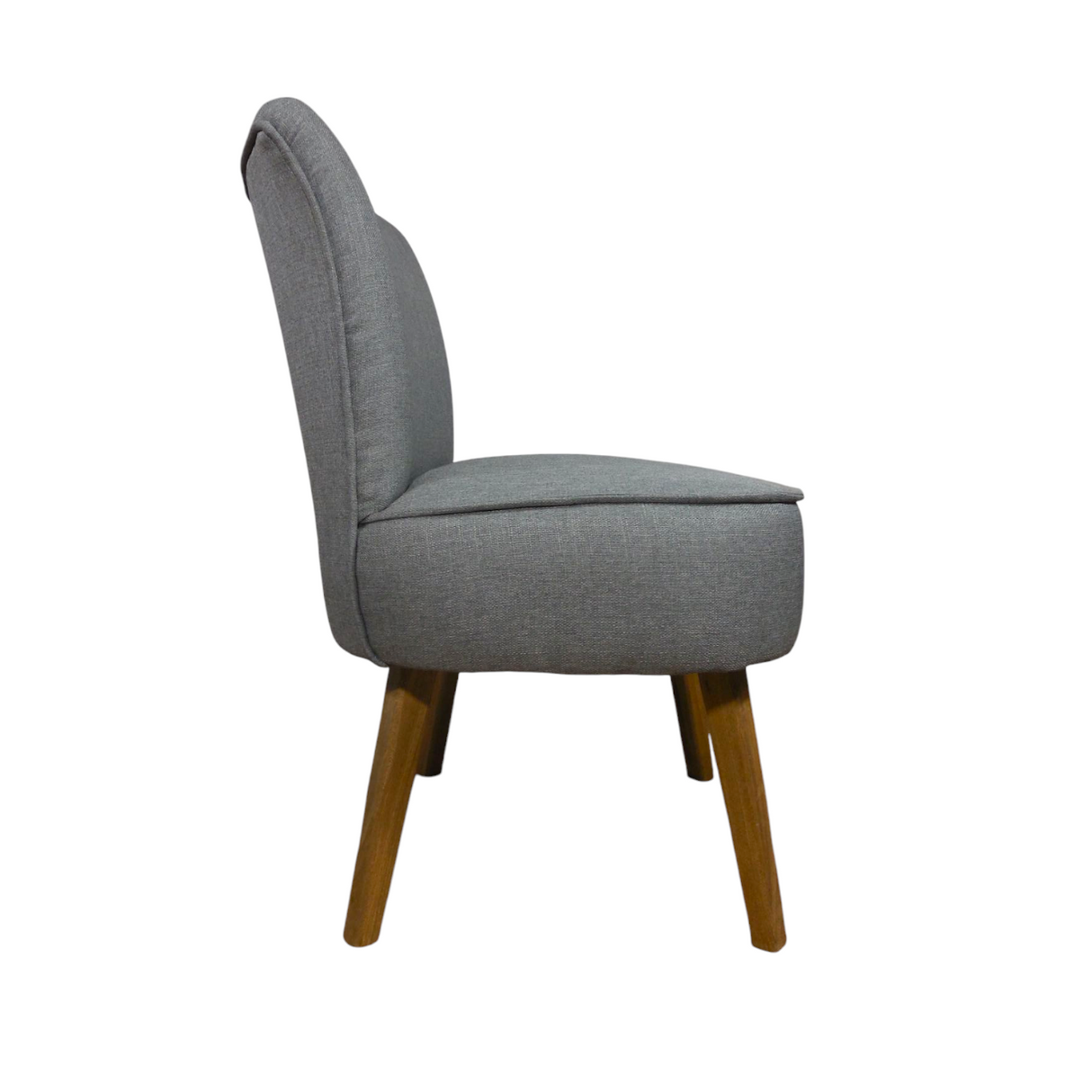 Poltrona Nikki Gris 63x77cm con Patas y con Tapizado Liso - SOFAS Y POLTRONAS | Bylmo