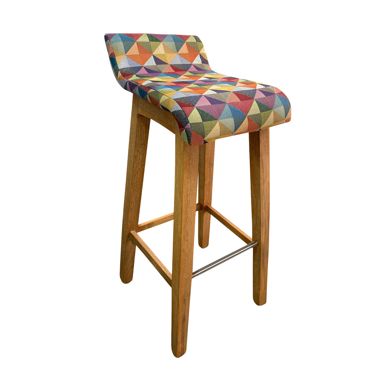 Combo Barra de Cocina Madrid Fresno y Colors 100x101cm con Tres Entrepaños y con Dos Sillas Bar - BARRAS Y MUEBLES AUXILIARES | Bylmo
