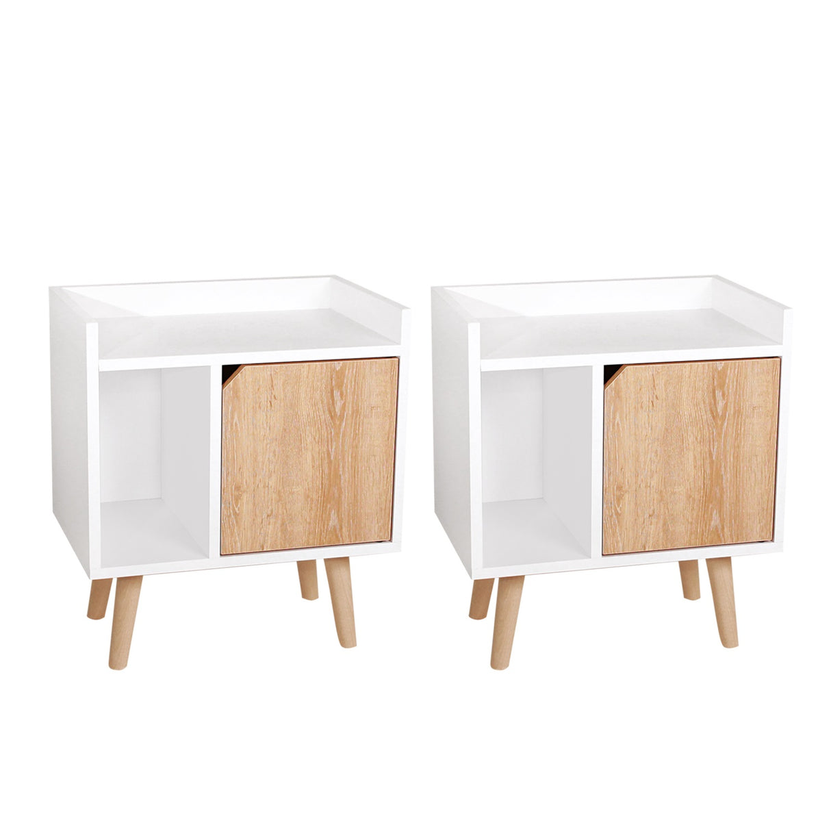 Combo Cabecero Dreams Gris y Blanco 140x60cm Abullonado para Cama Doble con Dos Mesas de Noche - CABECEROS | Bylmo