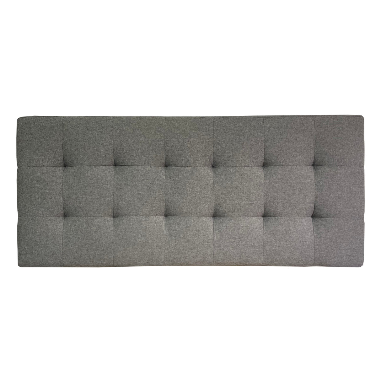 Combo Cabecero Dreams Gris y Blanco 140x60cm Abullonado para Cama Doble con Dos Mesas de Noche - CABECEROS | Bylmo