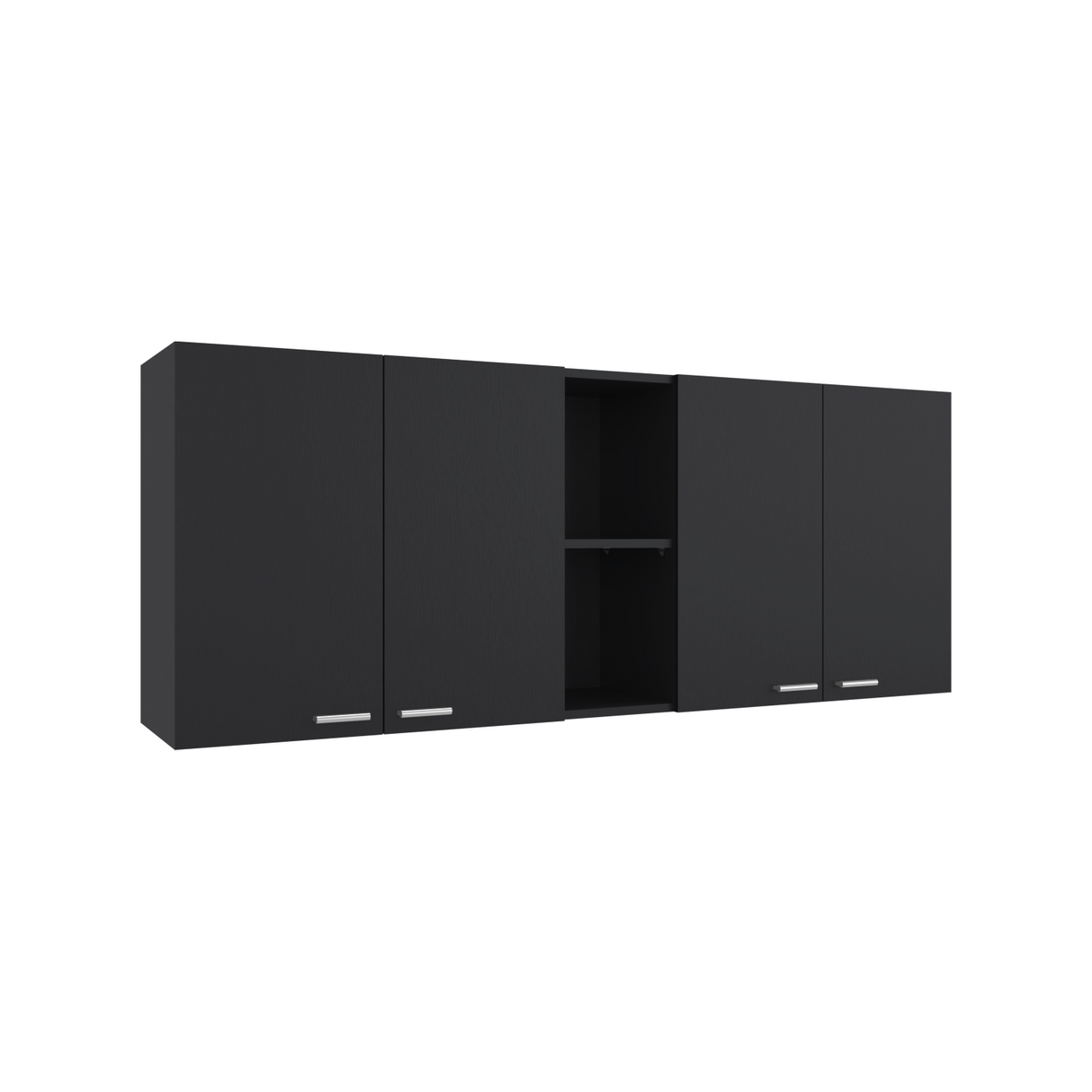 Gabinete de Cocina Portofino Wengue 150x60cm Con Cuatro Cajones cn Espacio para Extractor y con Locero - MUEBLES SUPERIORES DE COCINA | Bylmo