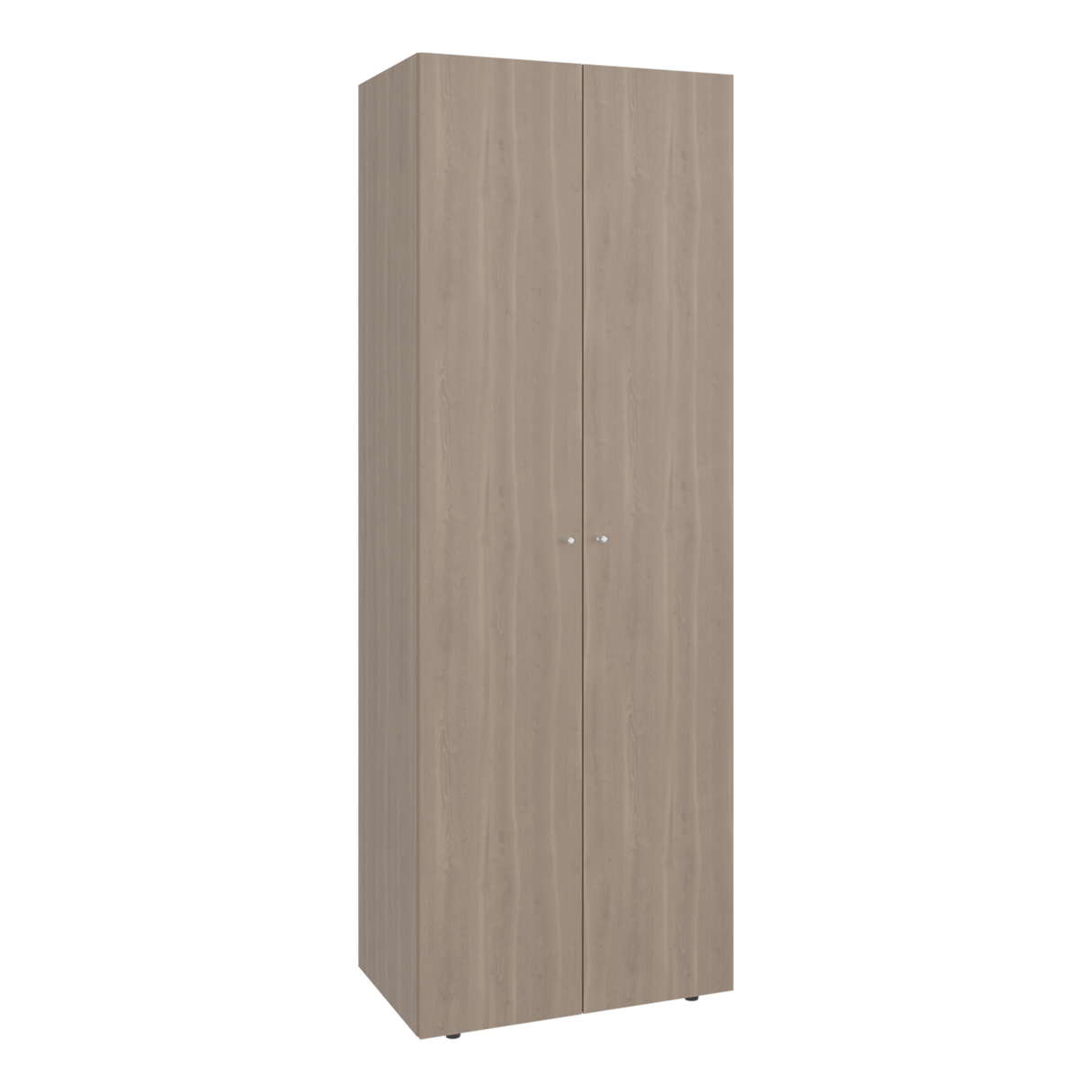 Closet Tuhogar Bardolino y Blanco 60x170cm con Tres Compartimientos y con Dos Puertas - CLOSETS | Bylmo