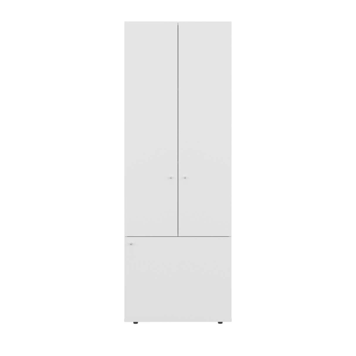Closet Tuhogar Blanco 60x170cm con Cuatro Compartimientos y con Tres Puertas - CLOSETS | Bylmo
