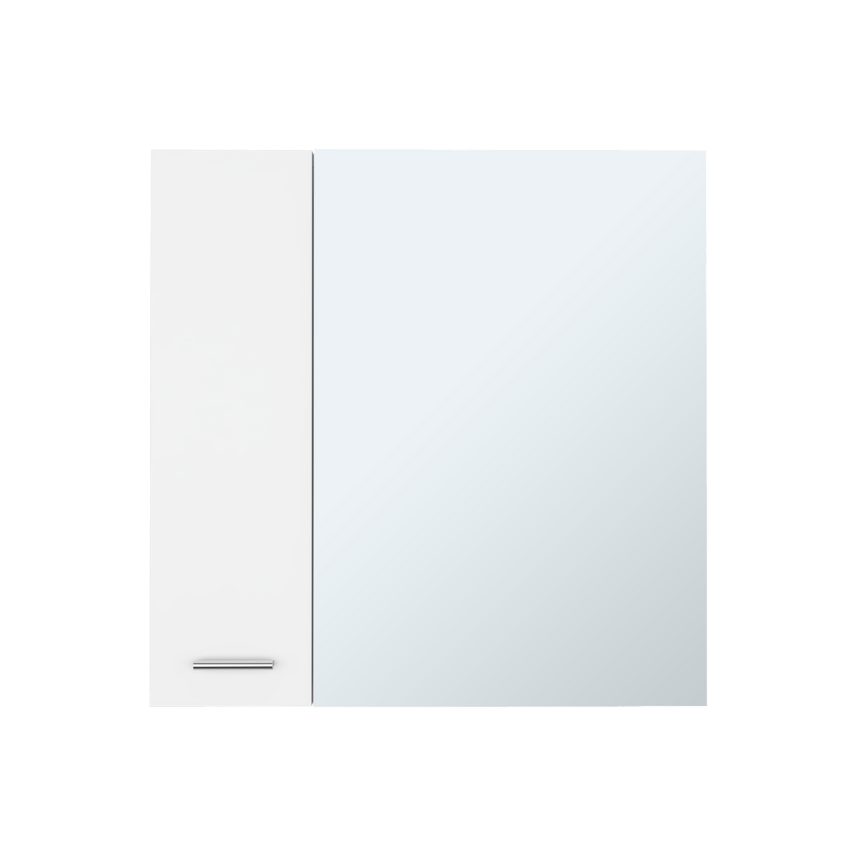Gabinete de Baño Sines Blanco 60x60cm Con Espejo y con Dos Entrepaños - GABINETES DE BANHO | Bylmo