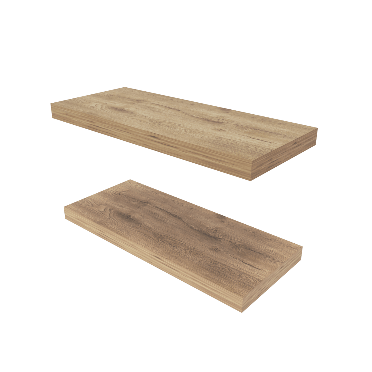 Set de Dos Repisas Flotantes Macadamia 80x4cm Rectangulares - REPISAS | Bylmo