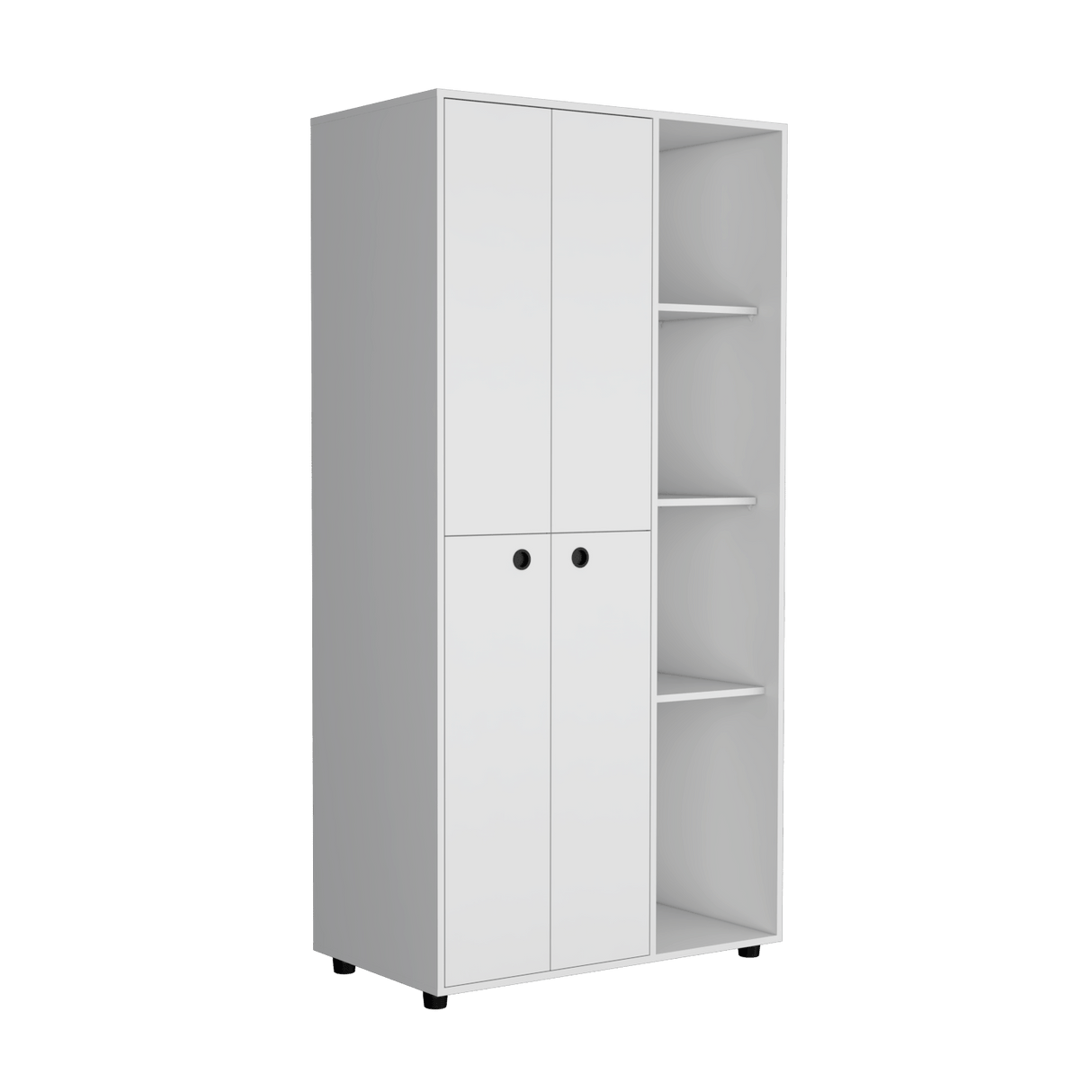Closet Misuri Blanco 90x182cm con Un Cajón y Siete Compartimientos - CLOSETS | Bylmo