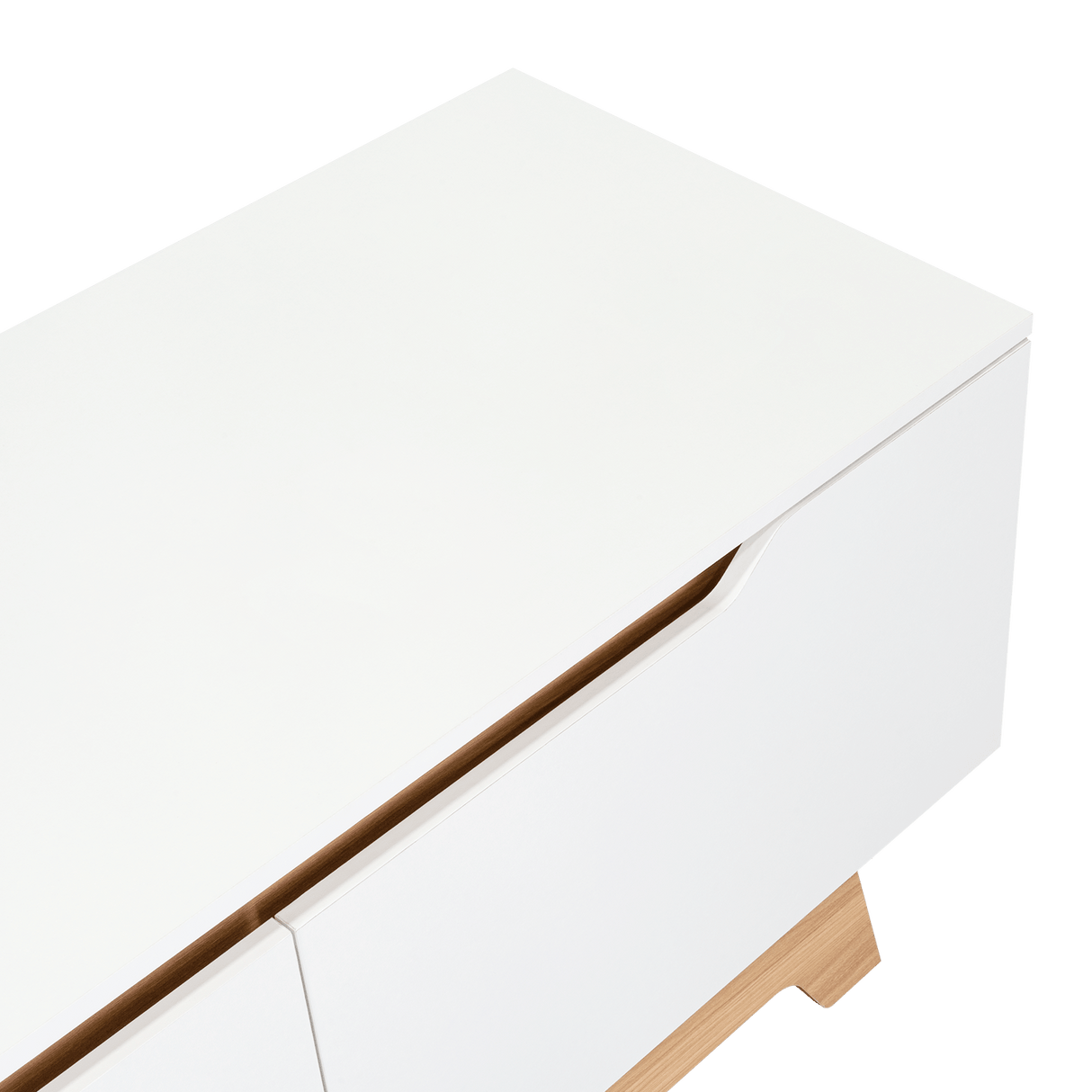 Centro de Entretenimiento Woodall Blanco 180.6x53cm para TV Hasta 80" Pulgadas con Cuatro Compartimientos - MUEBLES DE TV | Bylmo