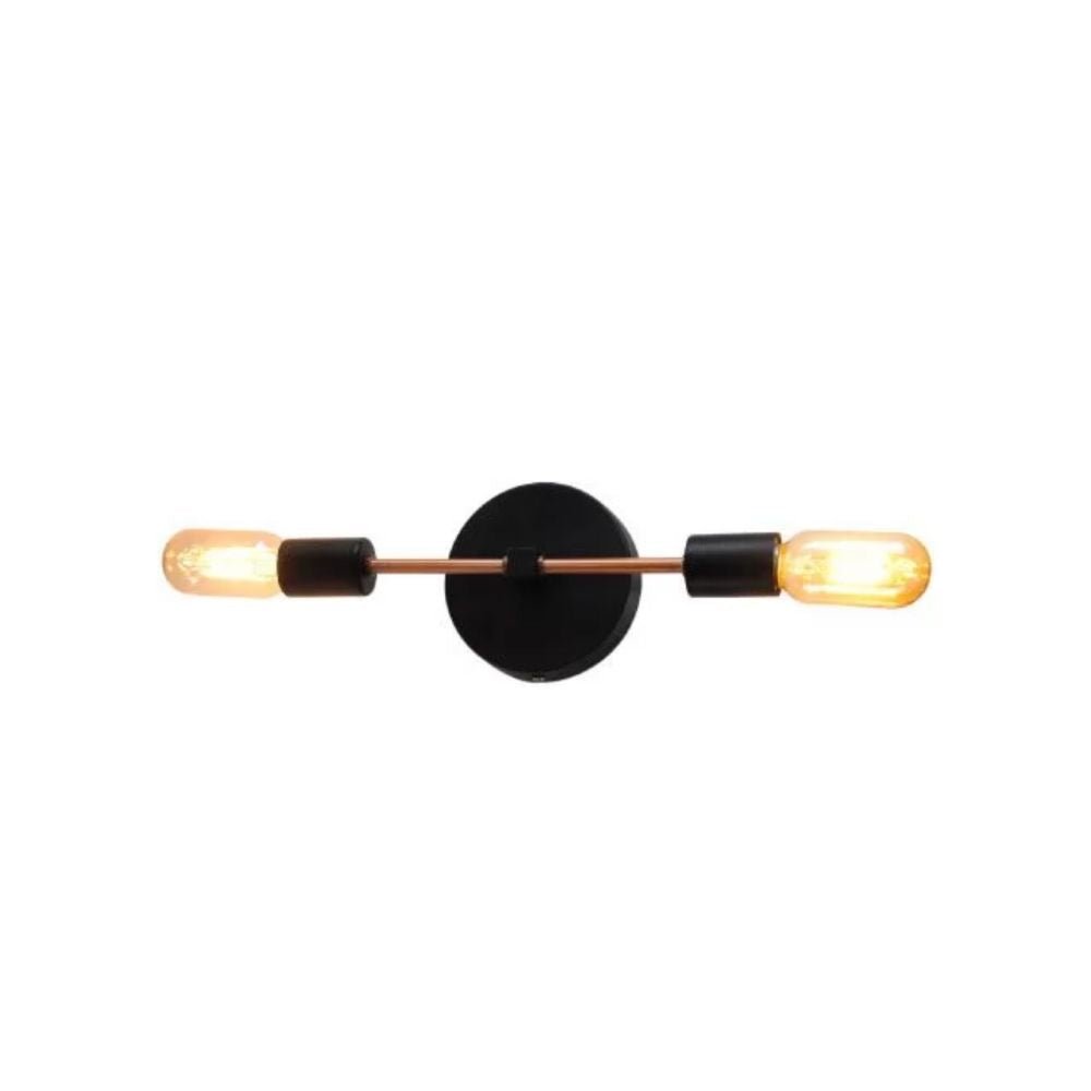 Lámpara de Pared Led Blau Negro 29x2cm de de Dos Luces sin Bombilla - LAMPARAS DE PARED | Bylmo