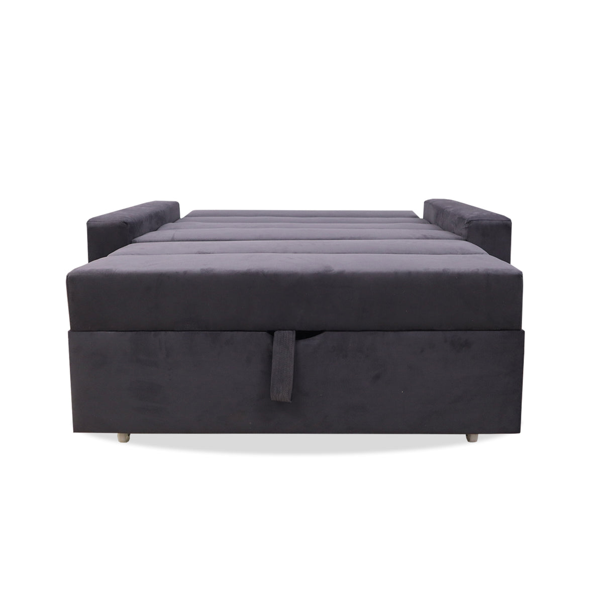 Sofá Cama Aubry Gris 150x60cm De Dos Puestos Reclinable Antifluido con Dos Cojines Decorativos - SOFAS Y POLTRONAS | Bylmo