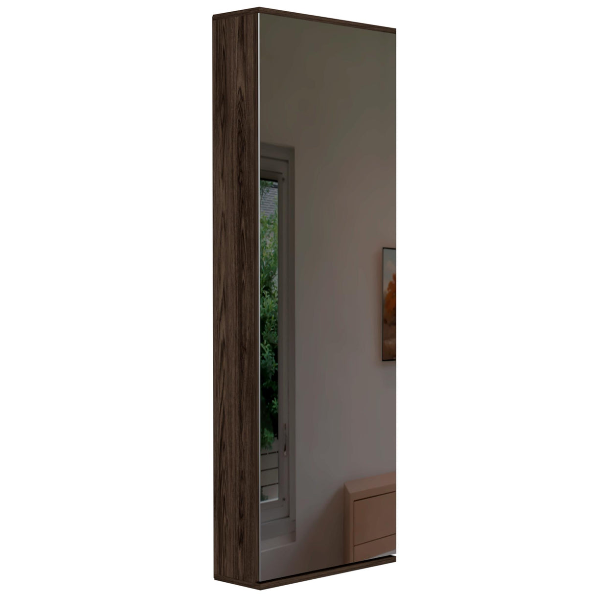 Zapatero Flotante Vertical Leto Coñac 47x138cm de Cinco Niveles para Diez Pares - ZAPATEROS | Bylmo