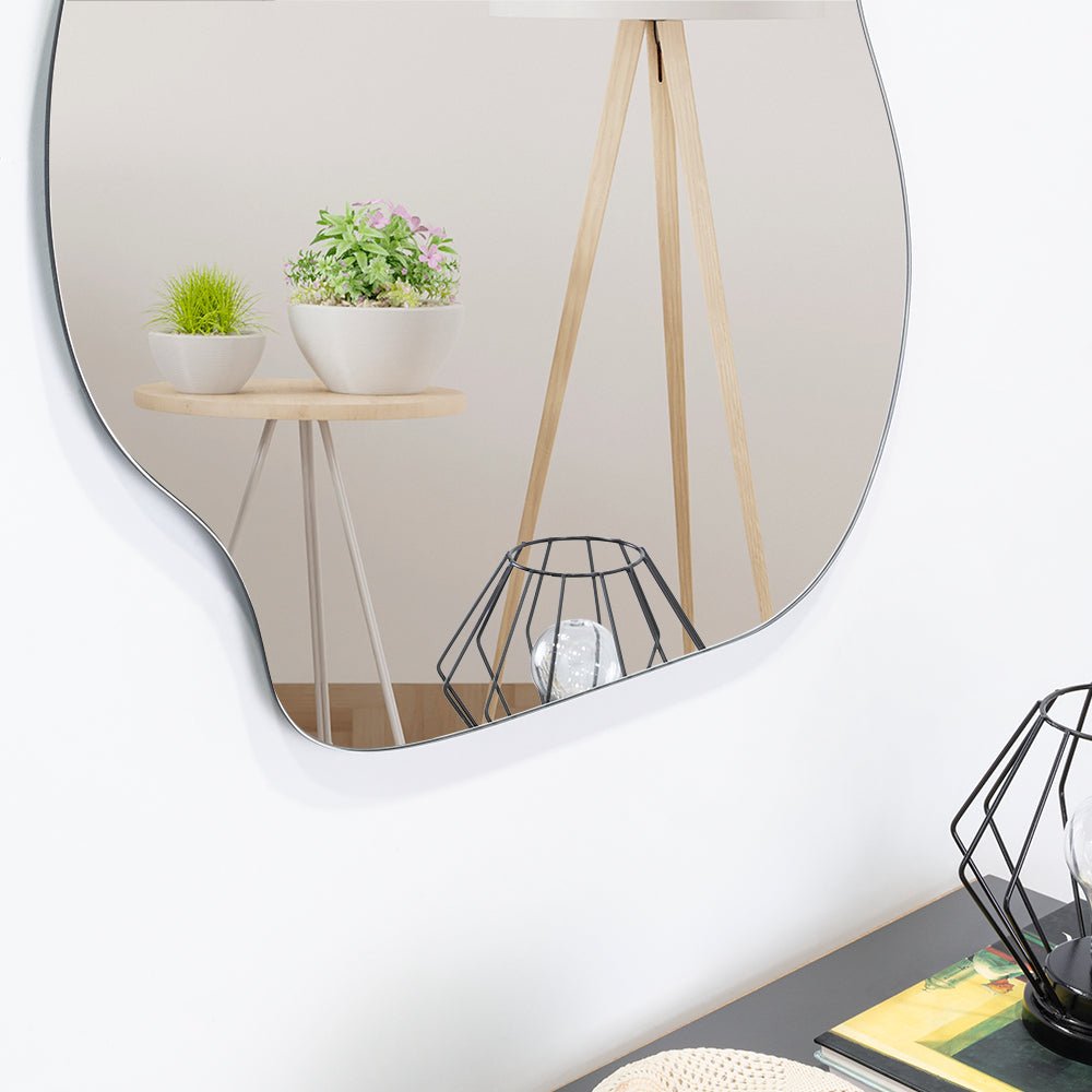 Espejo de Baño London Gris 55x70cm Asimetrico sin Marco - ESPEJOS DE BANHO | Bylmo