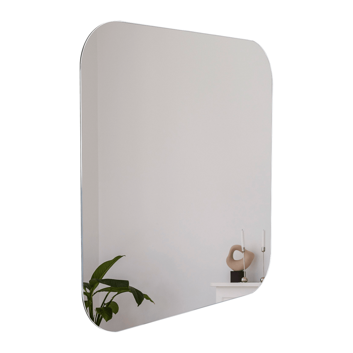 Espejo de Baño Lia Gris 60x60cm Cuadrado sin Marco - ESPEJOS DE BANHO | Bylmo