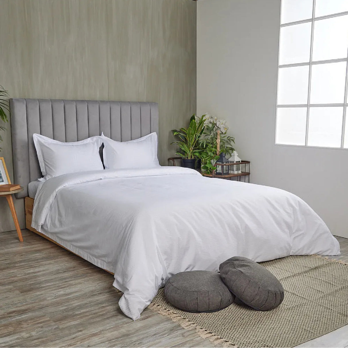 Funda de Duvet Acolchado Conttont Blanco 200x240cm Doble Faz para Cama Semidoble - TENDIDOS Y CUBRELECHOS | Bylmo