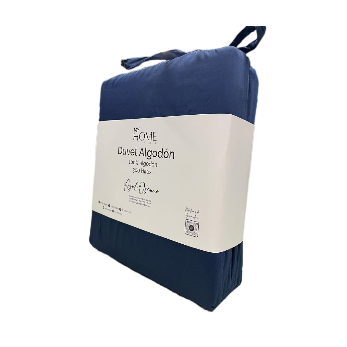 Funda de Duvet Acolchado Conttont Azul Oscuro 240x240cm Doble Faz para Cama Queen - TENDIDOS Y CUBRELECHOS | Bylmo