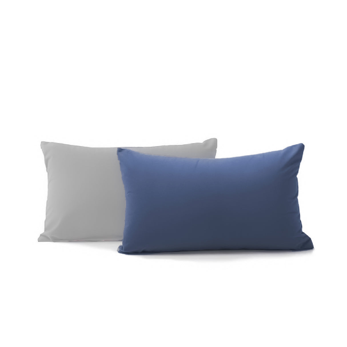 Combo Edredón Acolchado Bicolor Azul Oscuro y Gris Claro 220x240cm Doble Faz para Cama Doble - TENDIDOS Y CUBRELECHOS | Bylmo