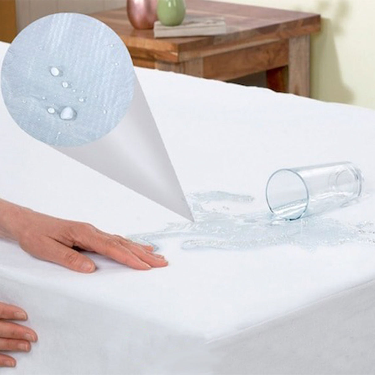 Protector de Colchón FreshComfort Blanco 270x260cm Antifluido para Cama King 200 X 200 Cm - PROTECTORES DE COLCHON | Bylmo