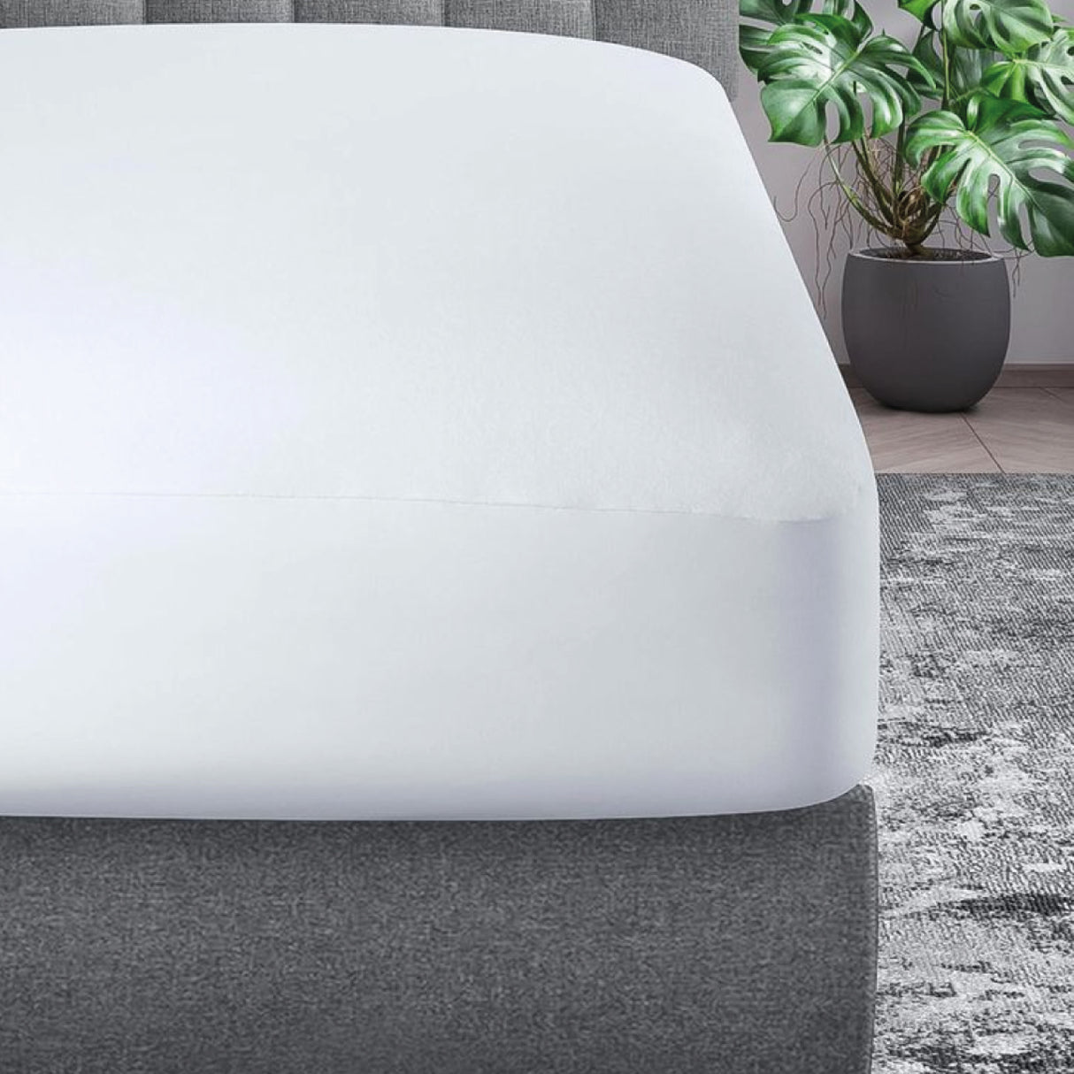 Protector de Colchón TerryDriy Blanco 180x220cm Antifluido para Cama Semidoble 120 X 180 Cm - PROTECTORES DE COLCHON | Bylmo