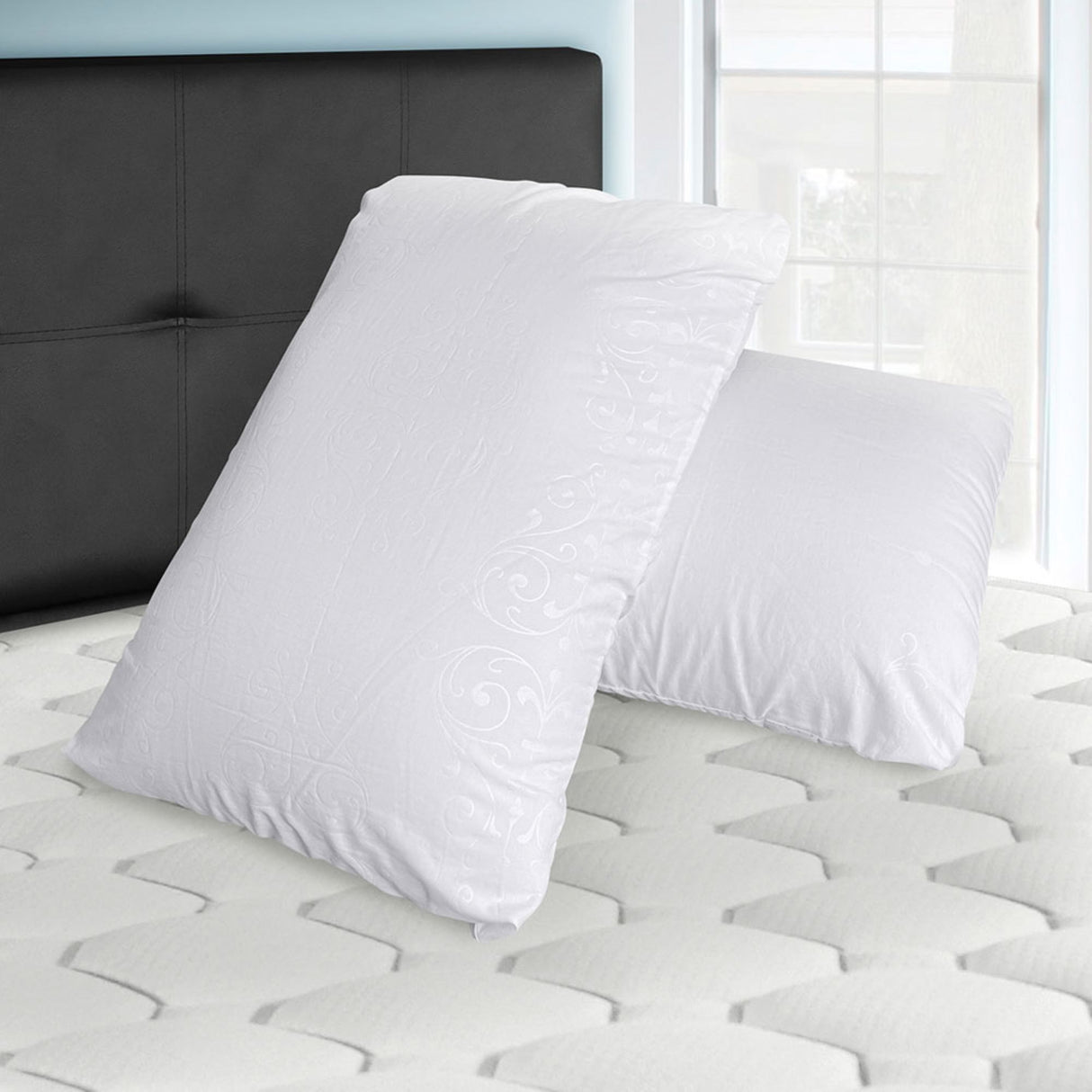 Combo 2 Almohadas Viscoflex Espuma Firme 59x39cm Para Dormir De Costado - ALMOHADAS | Bylmo