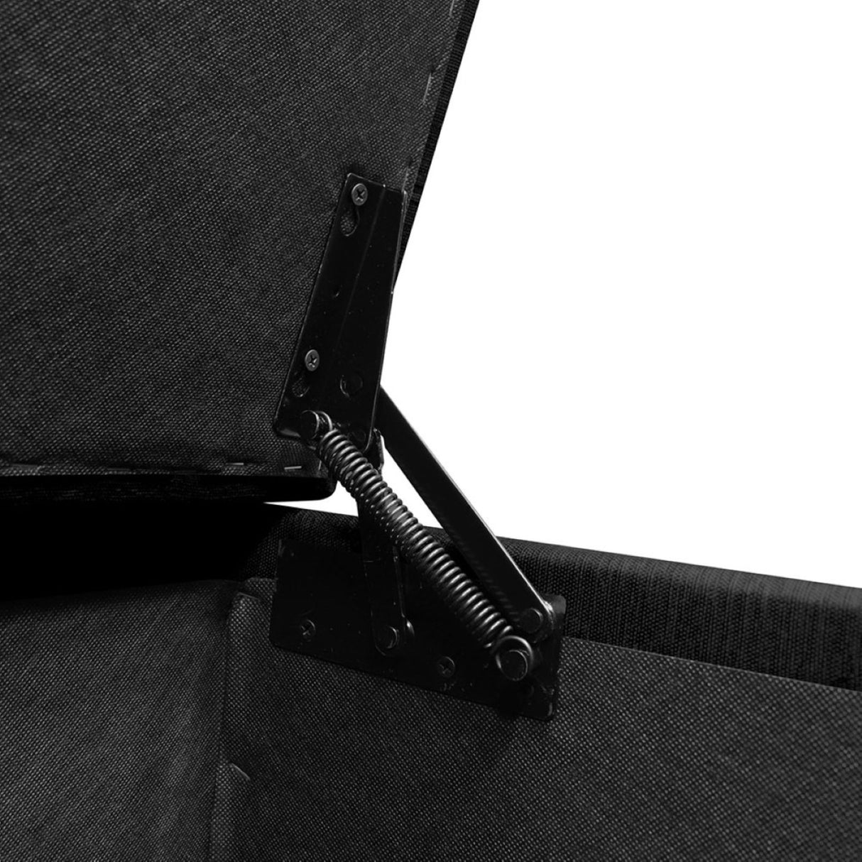Puff Negro 40x45cm de Un Puesto Antifluido con Almacenamiento - SOFAS Y POLTRONAS | Bylmo