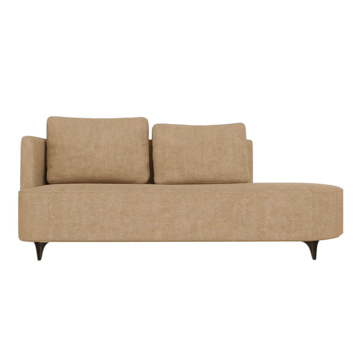 Sofá Dubai Curvo Beige 160x70cm De Tres Puestos Antifluido - SOFAS Y POLTRONAS | Bylmo