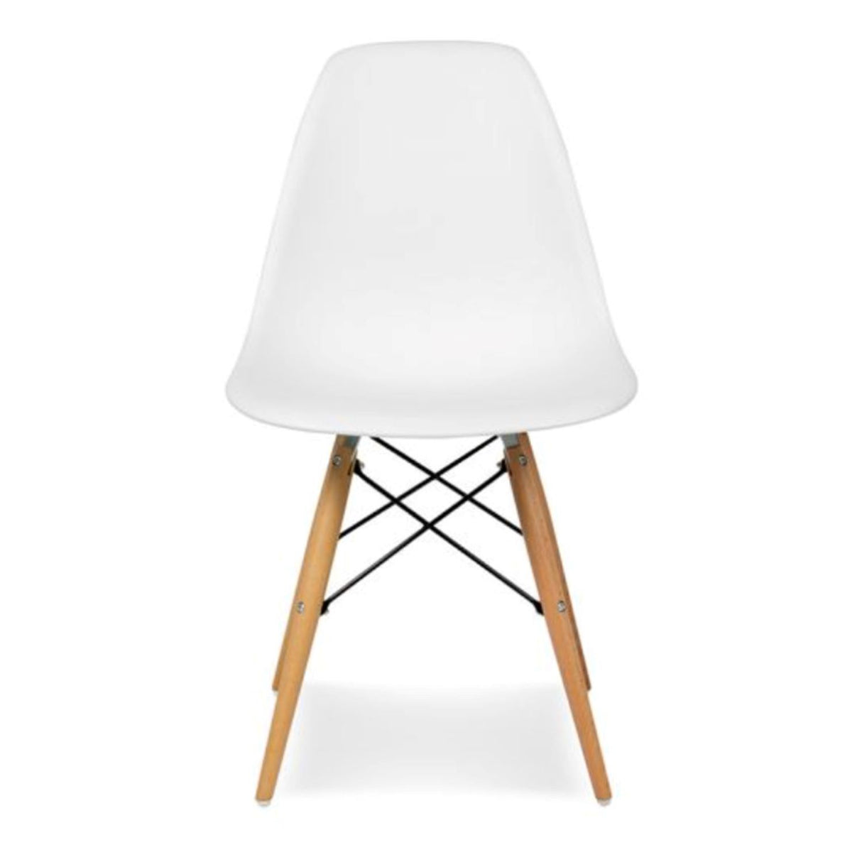 Combo Escritorio y Silla Home Eames Blanco 120x140cm sin Cajones y con Organizador de Libros - ESCRITORIOS | Bylmo