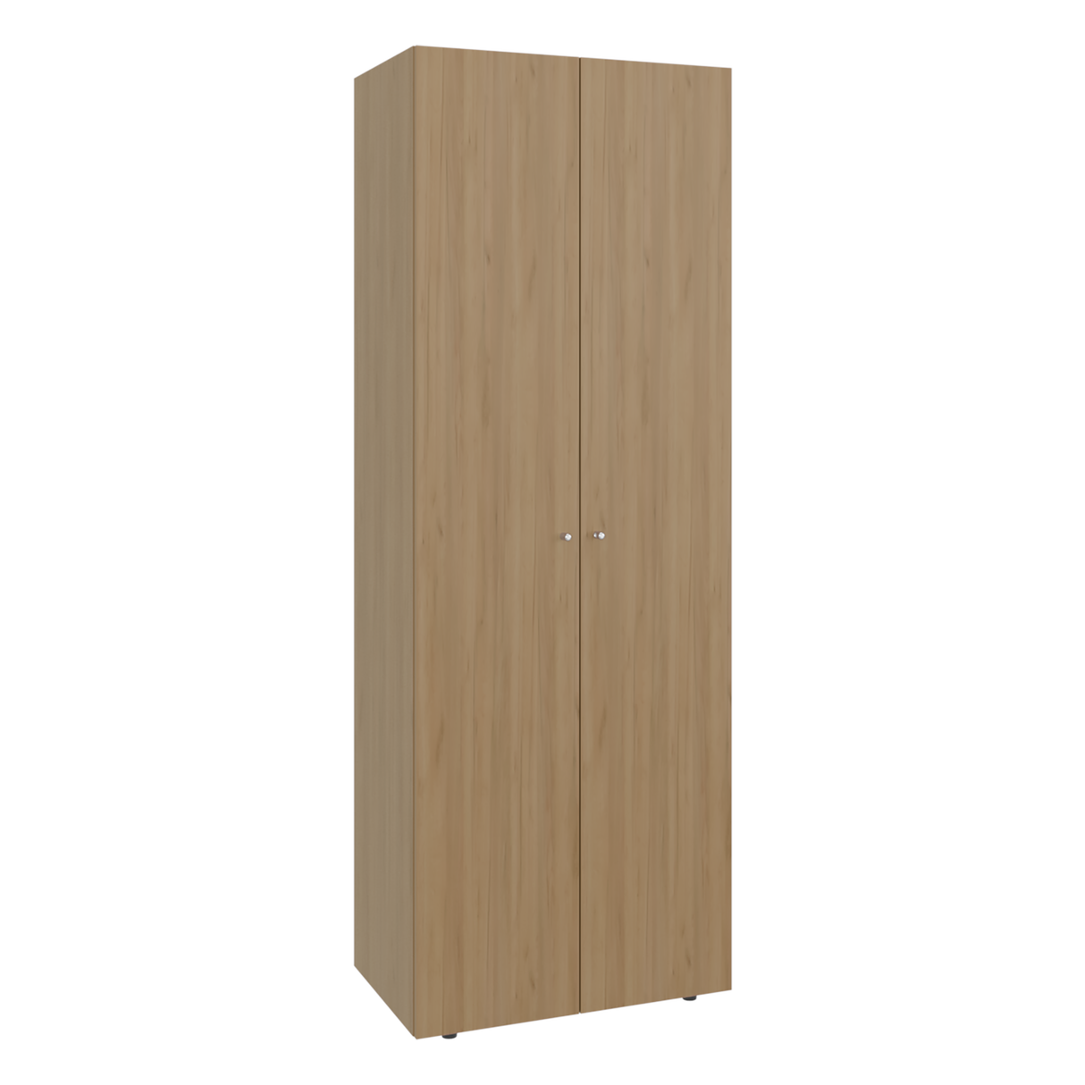 Closet Tuhogar Fresno Europeo y Blanco 60x170cm sin Cajones con Dos Puertas y con Colgadero de Ropa - CLOSETS | Bylmo