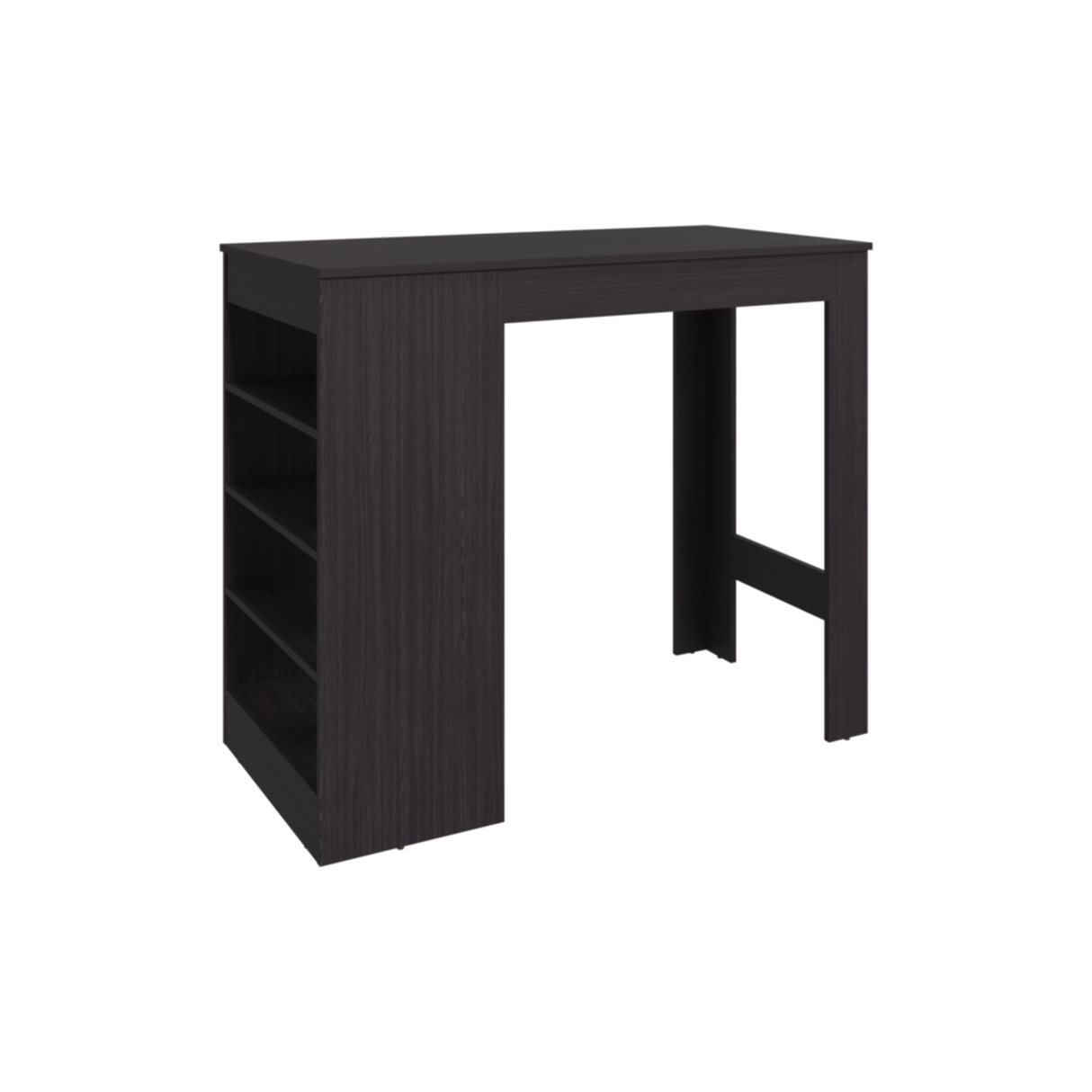 Barra de Cocina Greer Wengue 119.8x102cm con Cinco Compartimientos - BARRAS Y MUEBLES AUXILIARES | Bylmo