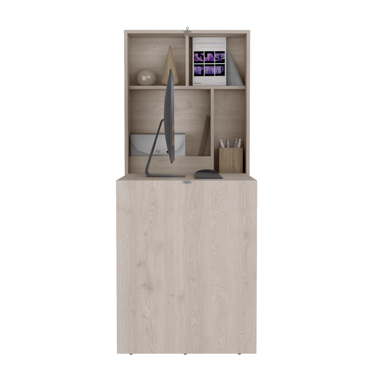 Escritorio Plegable Klapar Bardolino 60.1x72.7cm Flotante y con Organizador de Libros - ESCRITORIOS | Bylmo
