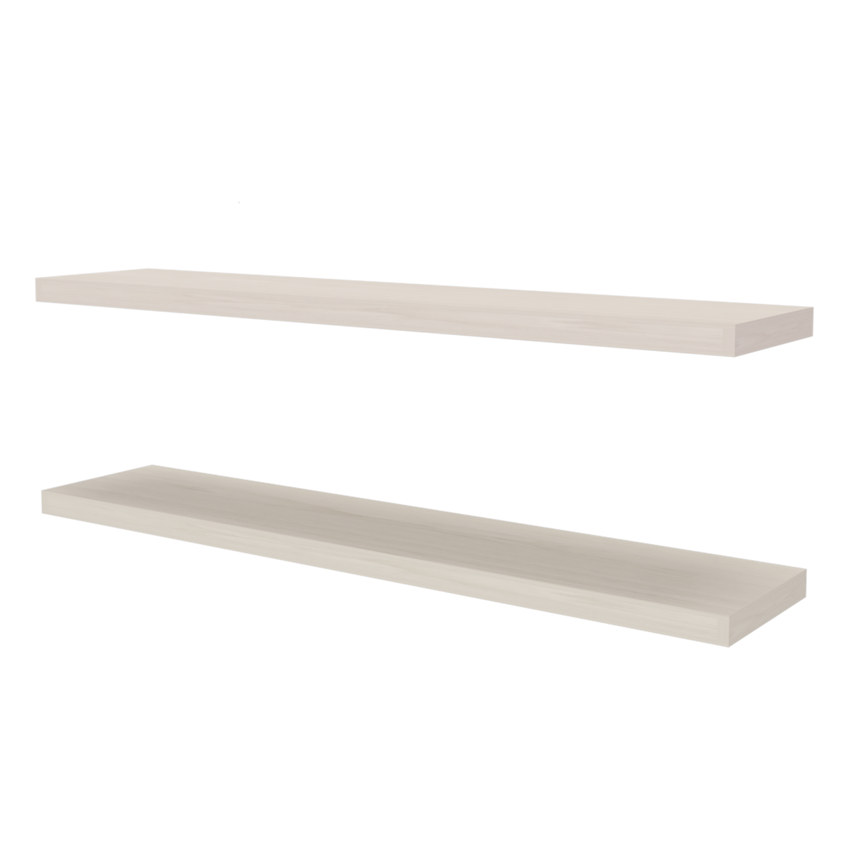 Set de 2 Repisas Niebla 120x3.8cm Flotante Rectangular - REPISAS | Bylmo
