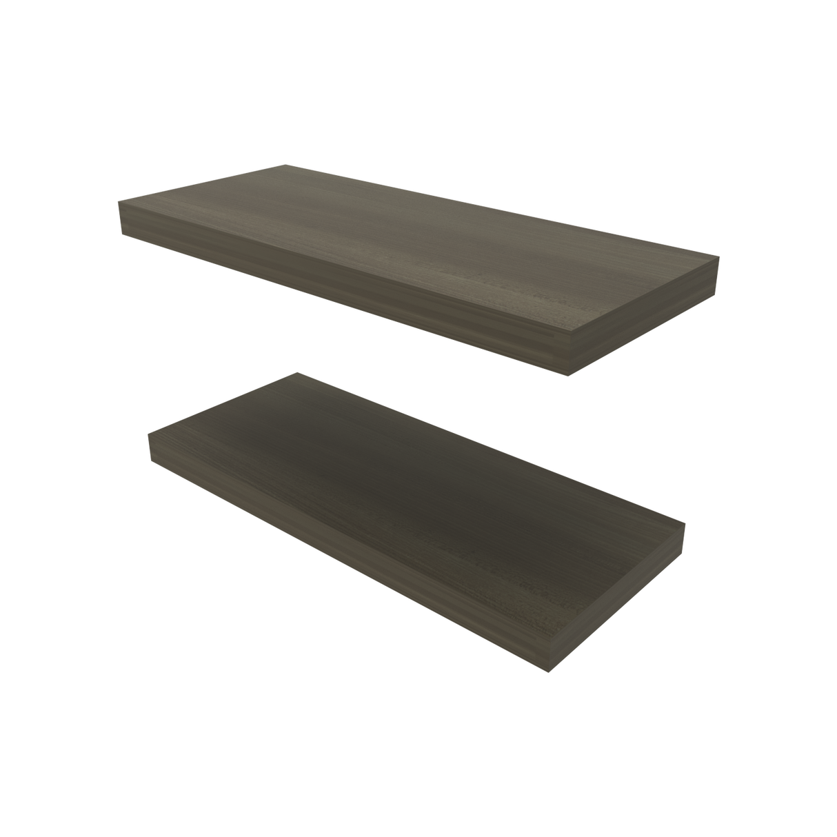 Set de 2 Repisas Olivo 80x3.8cm Flotante Rectangular - REPISAS | Bylmo