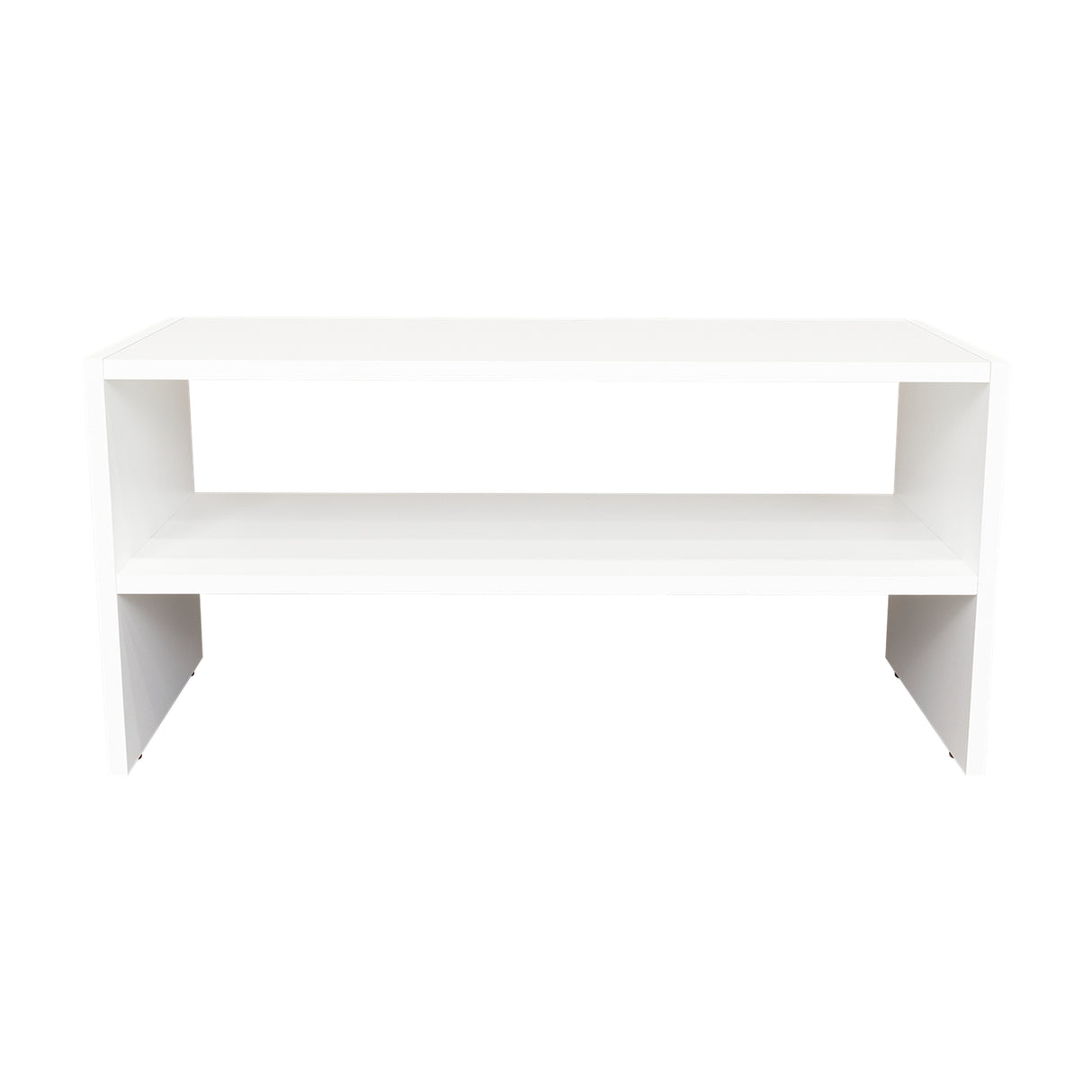 Zapatero Silpa Blanco 71.8x34.9cm Horizontal para Cuatro Pares y de Dos Niveles - ZAPATEROS | Bylmo