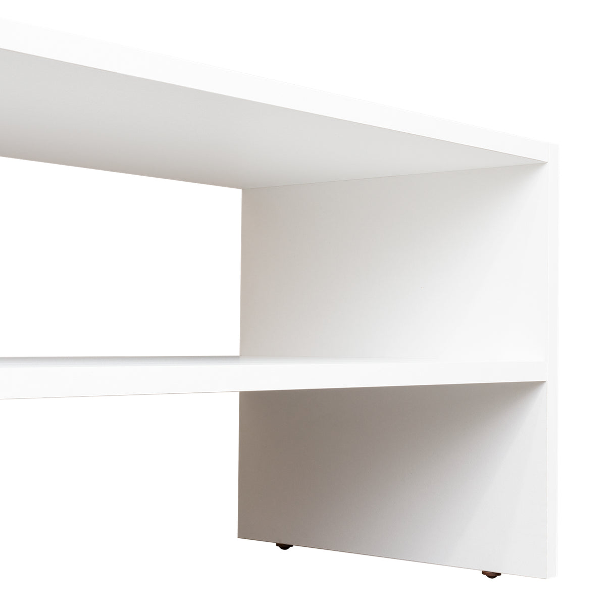 Zapatero Silpa Blanco 71.8x34.9cm Horizontal para Cuatro Pares y de Dos Niveles - ZAPATEROS | Bylmo