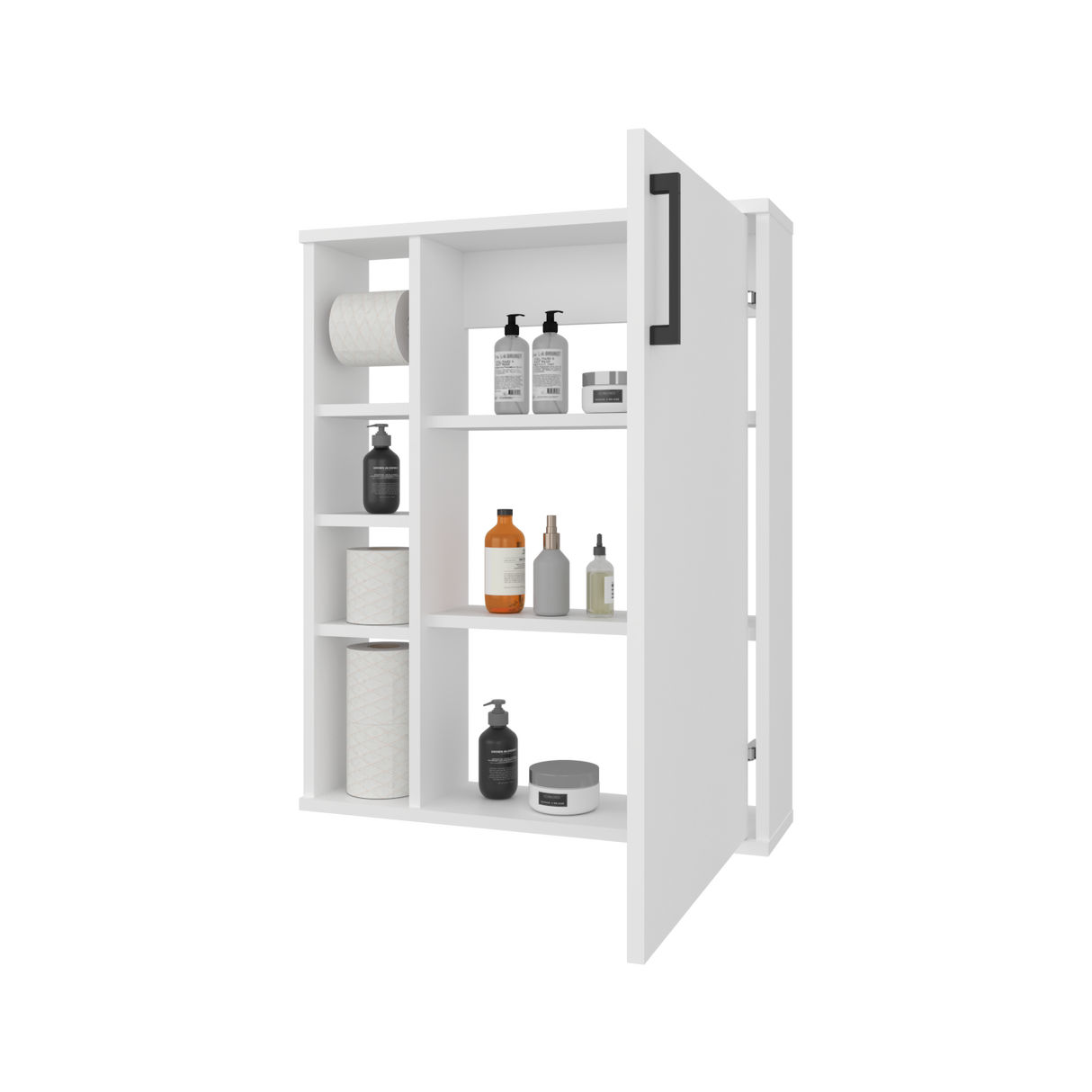 Organizador de Papel Higiénico Meller Blanco 60x74.1cm con Tres Entrepaños - OTROS MUEBLES PARA BANHO | Bylmo