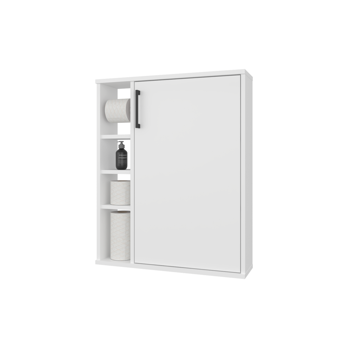 Organizador de Papel Higiénico Meller Blanco 60x74.1cm con Tres Entrepaños - OTROS MUEBLES PARA BANHO | Bylmo