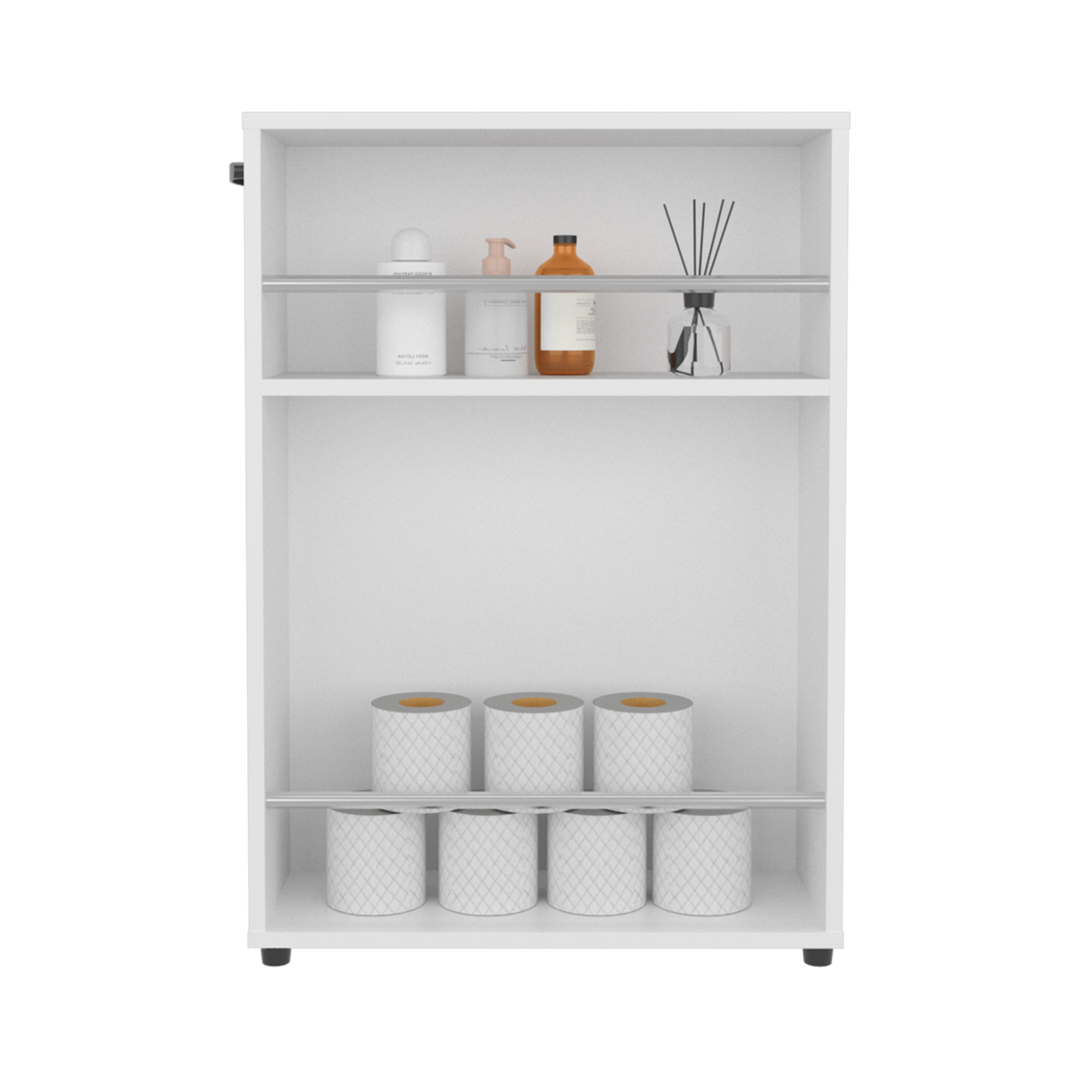 Estanteria para Baño Wiley Blanco 55x80.8cm con Dos Entrepaños - OTROS MUEBLES PARA BANHO | Bylmo