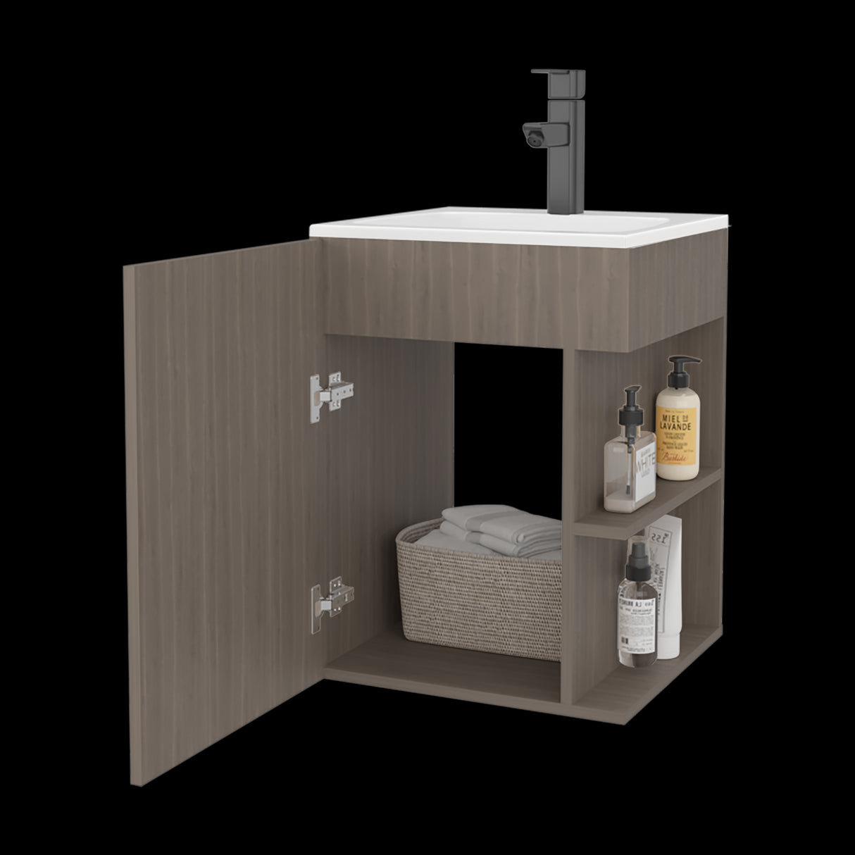 Mueble para Lavamanos Flotante Colton Bardolino 45x60.3cm Individual con Lavamanos - MUEBLES PARA LAVAMANOS | Bylmo